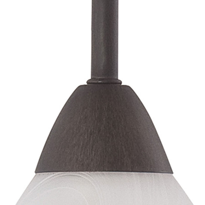 Atlas Lighting Tia 5.25''W 1Lt Mini Pendant, Painted Bronze/White