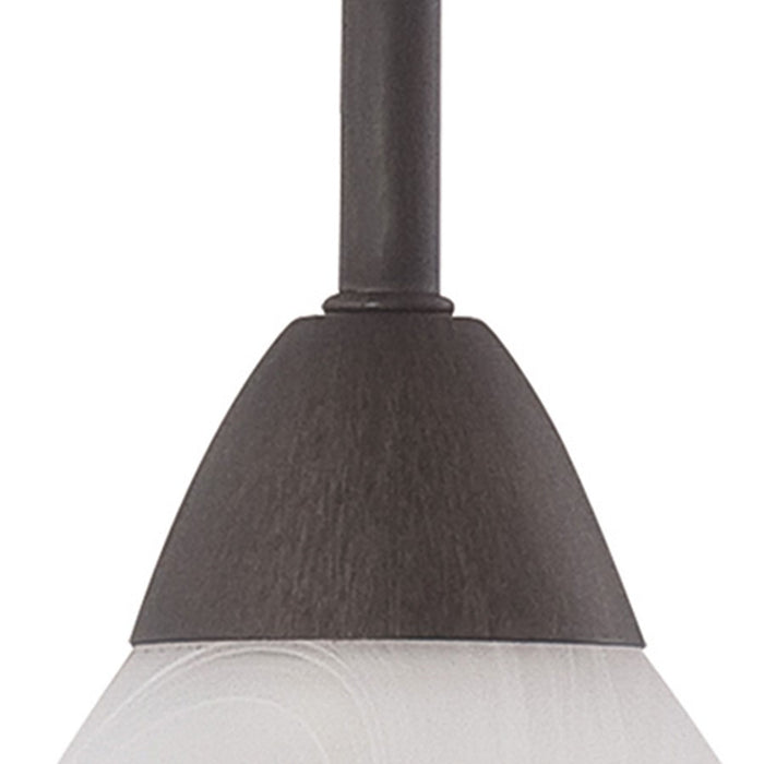 Atlas Lighting Tia 5.25''W 1Lt Mini Pendant, Painted Bronze/White