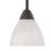 Atlas Lighting Tia 5.25''W 1Lt Mini Pendant, Painted Bronze/White