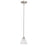 Atlas Lighting Tia 5.25'' Wide 1Lt Mini Pendant, Matte Nickel/White