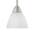 Atlas Lighting Tia 5.25'' Wide 1Lt Mini Pendant, Matte Nickel/White