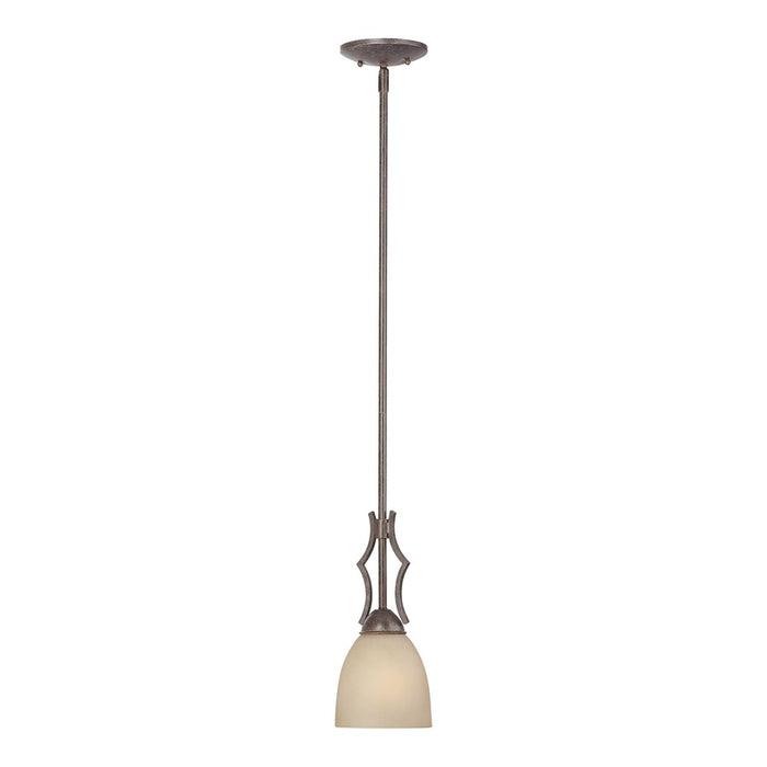 Atlas Lighting Triton 5'' Wide 1Lt Pendant, Sable Bronze/Amber
