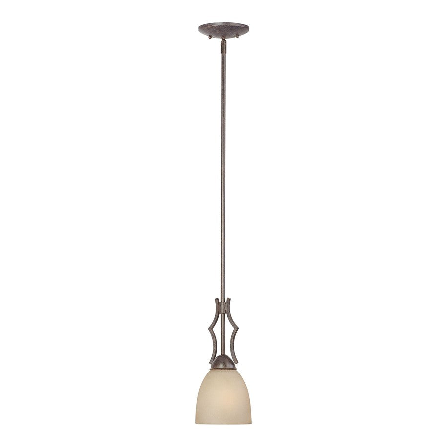 Atlas Lighting Triton 5'' Wide 1Lt Pendant, Sable Bronze/Amber