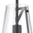 Atlas Lighting Trustle 7'' Wide 1Lt Mini Pendant, Matte Black/Clear