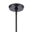 Atlas Lighting Trustle 7'' Wide 1Lt Mini Pendant, Matte Black/Clear