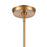 Atlas Lighting Trustle 7'' Wide 1Lt Mini Pendant, Satin Brass/Clear