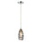Atlas Lighting Twister 5'' Wide 1Lt Pendant, Polished Chrome/Clear