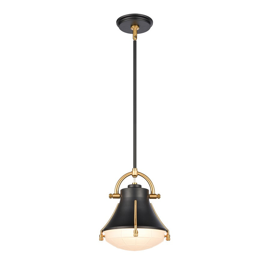 Atlas Lighting Urbanite 9'' Wide 1Lt Mini Pendant, Matte Black