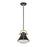 Atlas Lighting Urbanite 9'' Wide 1Lt Mini Pendant, Matte Black