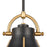 Atlas Lighting Urbanite 9'' Wide 1Lt Mini Pendant, Matte Black