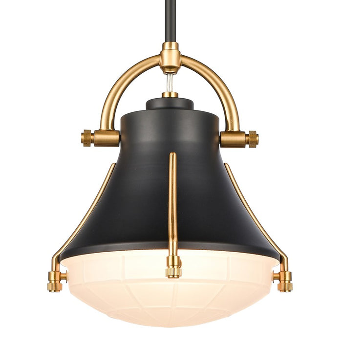 Atlas Lighting Urbanite 9'' Wide 1Lt Mini Pendant, Matte Black