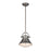 Atlas Lighting Urbanite 9'' Wide 1Lt Mini Pendant, Zinc/Clear