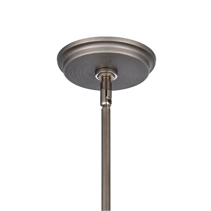 Atlas Lighting Urbanite 9'' Wide 1Lt Mini Pendant, Zinc/Clear