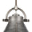 Atlas Lighting Urbanite 9'' Wide 1Lt Mini Pendant, Zinc/Clear