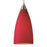 Atlas Lighting Vesta 5''W 1Lt Pendant, Nickel/Cardinal Red Glass