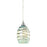 Atlas Lighting Vines 5'' Wide 1Lt Pendant, Satin Nickel/Mint Glass