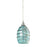 Atlas Lighting Vines 5'' Wide 1Lt Pendant, Satin Nickel/Mint Glass