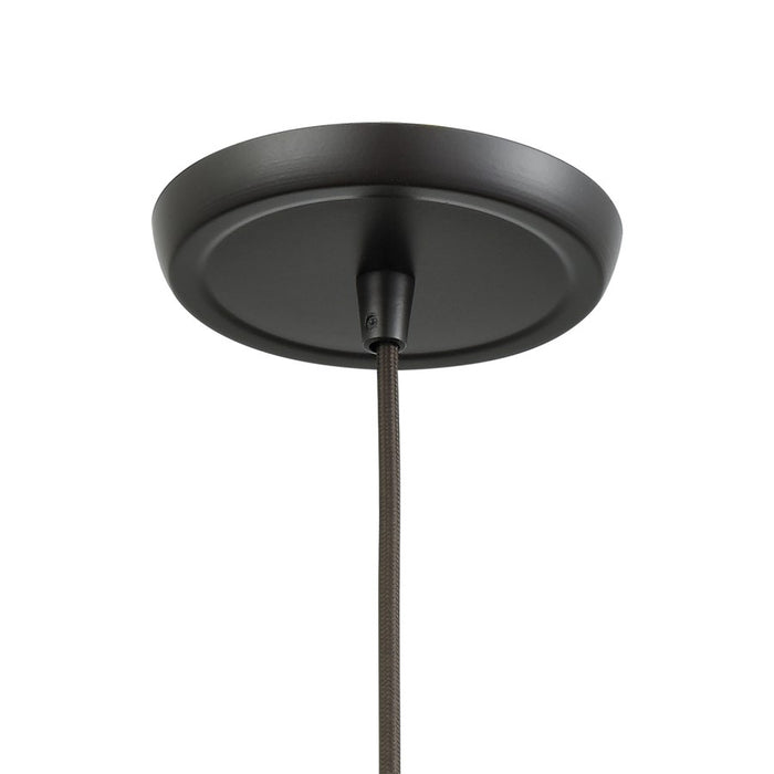 Atlas Lighting Volace 10'' Wide 1Lt Pendant, Oil Rubbed Bronze/Gray