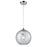 Atlas Lighting Watersphere 10'' Wide 1Lt Pendant, Chrome/Clear
