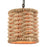 Atlas Lighting Weaverton 8'' Wide 1Lt Mini Pendant, Bronze/Natural