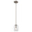 Atlas Lighting West End 4.75'' Wide 1Lt Mini Pendant, Nickel/Clear