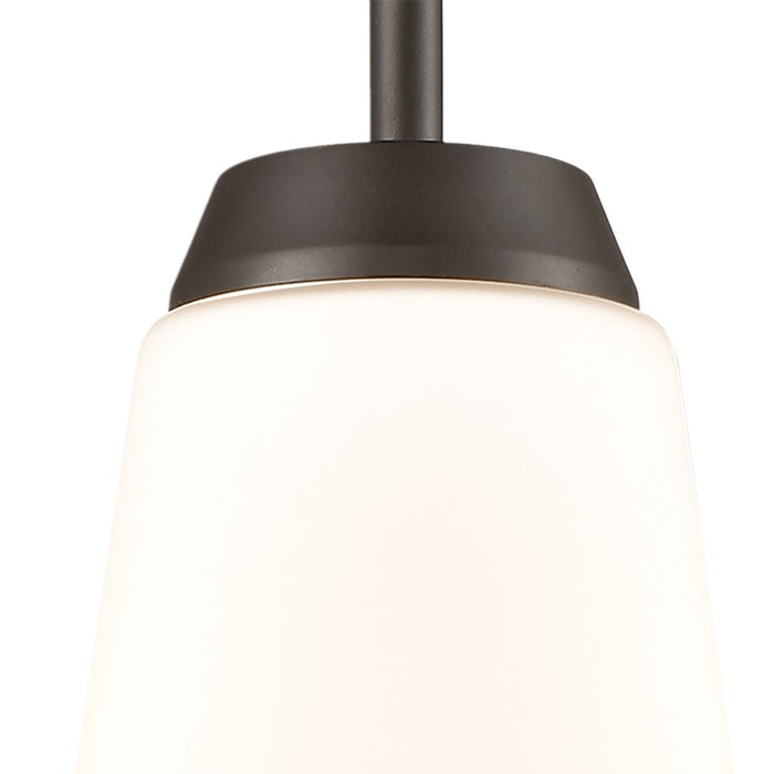 Atlas Lighting Winslow 5'' Wide 1Lt Mini Pendant, Bronze/White