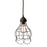 Atlas Lighting Wire 6'' Wide 1Lt Mini Pendant, Oil Rubbed Bronze