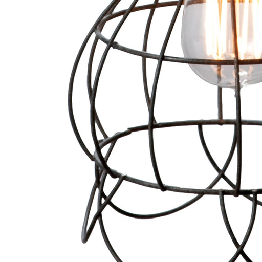 Atlas Lighting Wire 6'' Wide 1Lt Mini Pendant, Oil Rubbed Bronze
