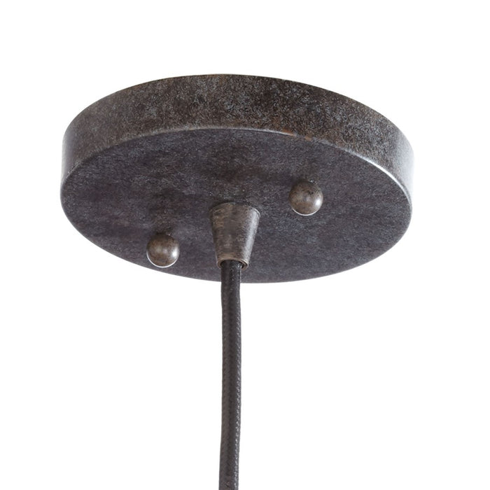 Atlas Lighting Wire 6'' Wide 1Lt Mini Pendant, Oil Rubbed Bronze