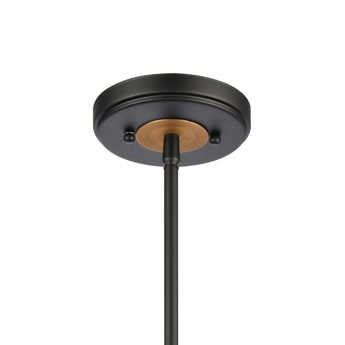 Atlas Lighting Woodbridge 10'' Wide 1Lt Mini Pendant, Matte Black