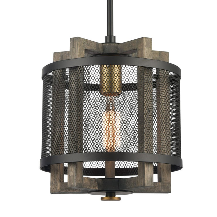 Atlas Lighting Woodbridge 10'' Wide 1Lt Mini Pendant, Matte Black