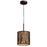 Atlas Lighting Woodland Sunrise 8'' Wide 1Lt Mini Pendant, Bronze