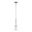 Atlas Lighting Wright 5.75'' Wide 1Lt Mini Pendant, Nickel/White