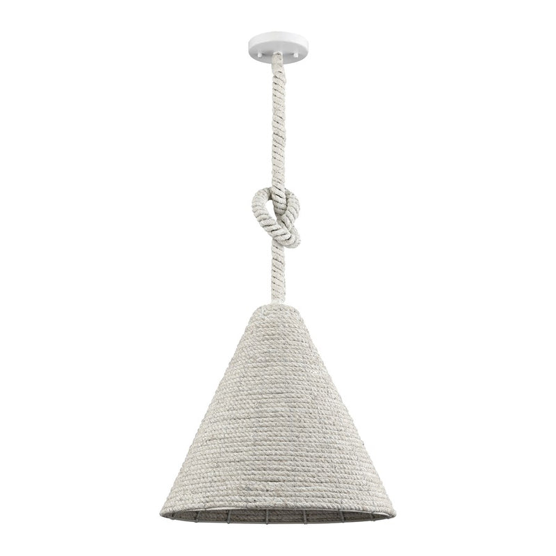 Atlas Lighting Air Loom 16.5'' Wide 1Lt Pendant, White