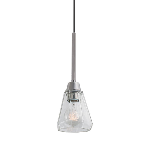 Atlas Lighting Arctic 5'' Wide 1Lt Pendant, Polished Nickel/Clear