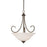 Atlas Lighting Bella 20'' Wide 3Lt Pendant, Oiled Bronze/White