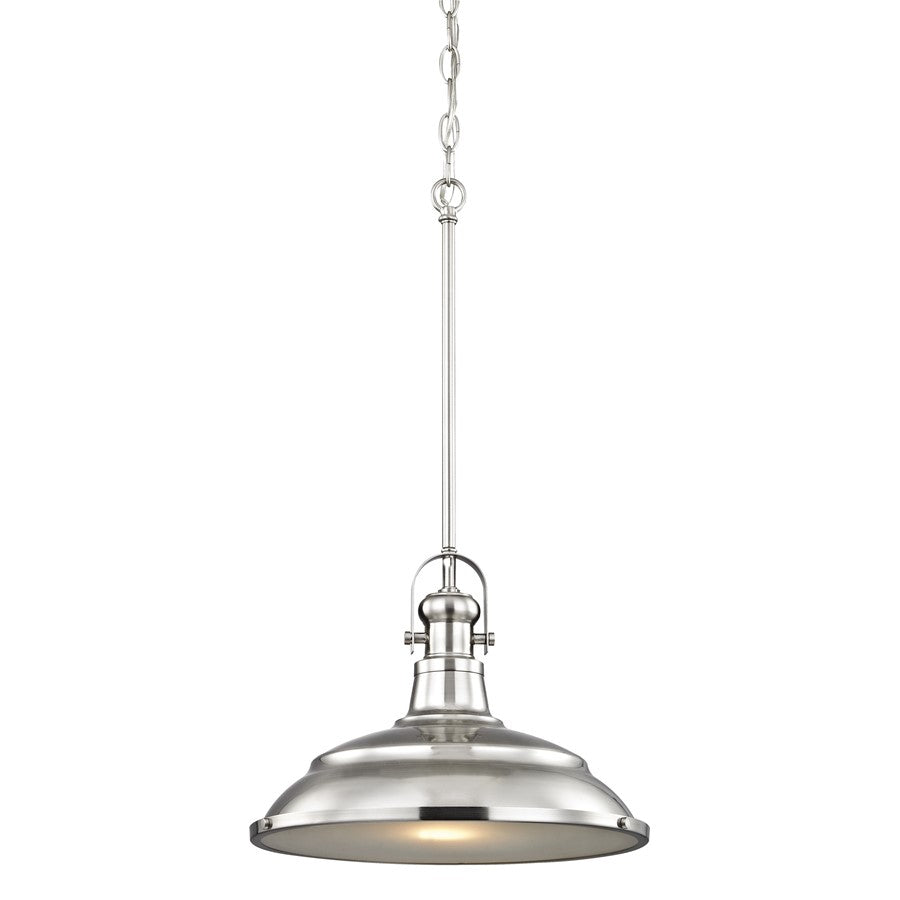 Atlas Lighting Blakesley 14'' Wide 1Lt Pendant, Brushed Nickel
