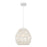 Atlas Lighting Boho 12'' Wide 1Lt Mini Pendant, White