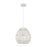 Atlas Lighting Boho 12'' Wide 1Lt Mini Pendant, White