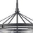 Atlas Lighting Boyer 18'' Wide 4Lt Pendant, Matte Black/Clear