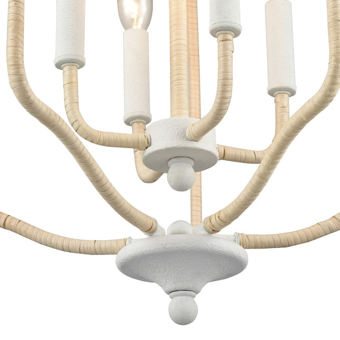 Atlas Lighting Breezeway 17.75'' Wide 4Lt Pendant, White Coral