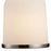Atlas Lighting Brooksdale 5'' Wide 1Lt Mini Pendant, Nickel/White