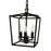 Atlas Lighting Cage 8.5'' Wide 3Lt Pendant, Matte Black