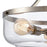 Atlas Lighting Calistoga 17''W 3Lt Pendant, Brushed Nickel/Clear