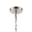 Atlas Lighting Calistoga 17''W 3Lt Pendant, Brushed Nickel/Clear