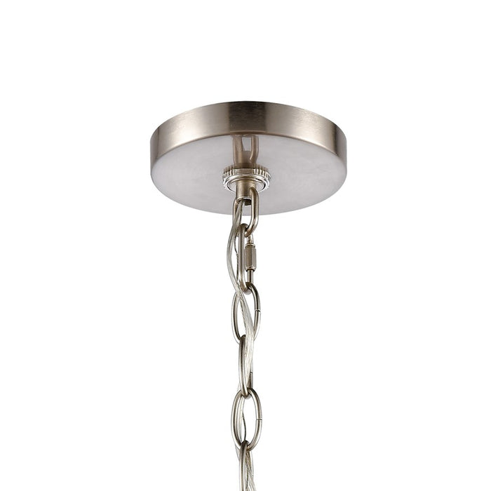 Atlas Lighting Calistoga 17''W 3Lt Pendant, Brushed Nickel/Clear
