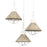 Atlas Lighting Cape May 21'' Wide 3Lt Pendant, White Coral/Gray