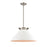 Atlas Lighting Cavendish 20''W 1Lt Pendant, Brushed Nickel/White