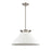 Atlas Lighting Cavendish 20''W 1Lt Pendant, Brushed Nickel/White