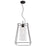 Atlas Lighting Cere 14.25'' Wide 1Lt Pendant, Matte Black/Clear